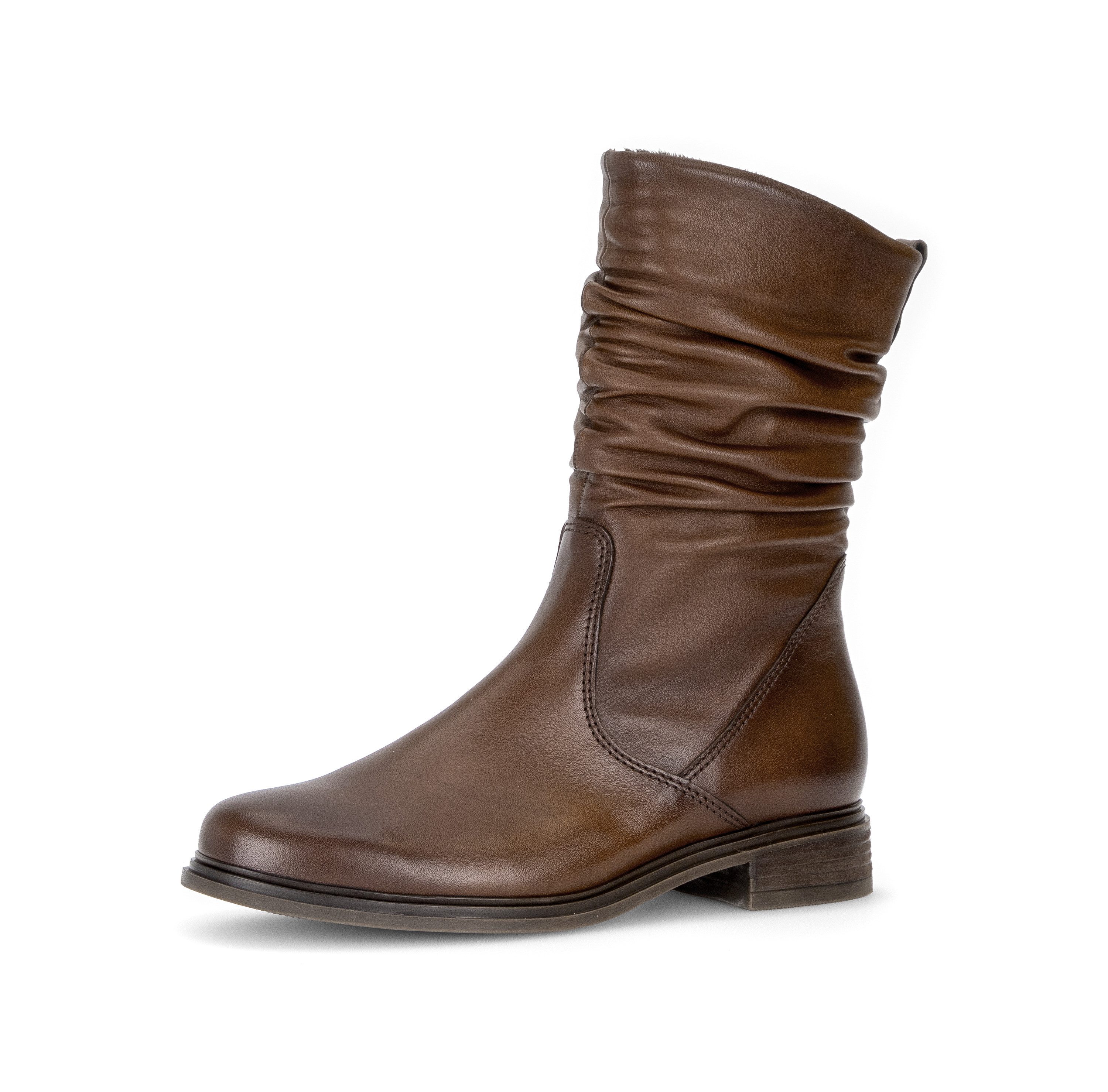 Gabor Stiefelette Blockabsatz, Kurzstiefel mit Innenreißverschluss, G-Weite