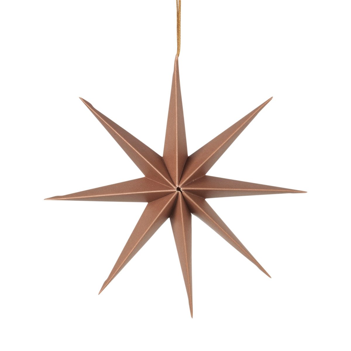 Broste Copenhagen Baumbehang Copenhagen STAR Papierhänger L indian tan 50 cm, Star Christbaumschmuck L