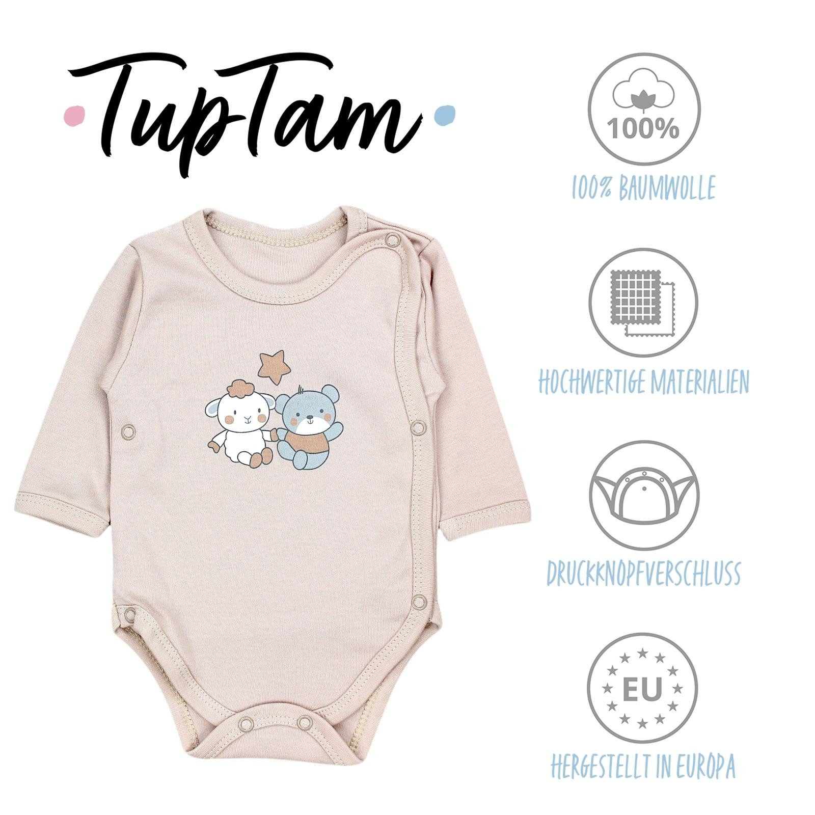 TupTam Langarmwickelbody TupTam Baby Unisex Langarm Wickelbody im 5er Set