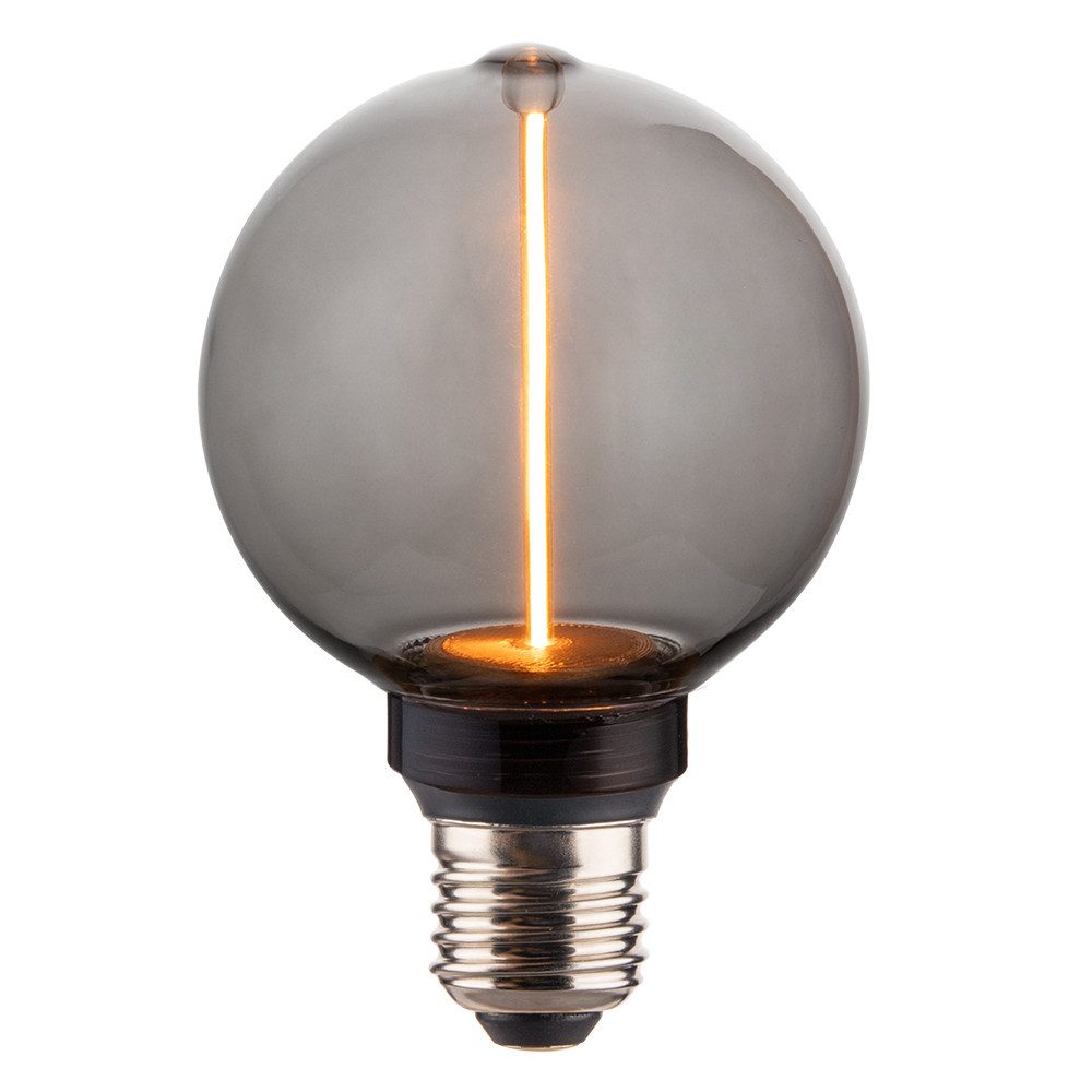 LUXULA LED Dekolicht LINE Elegantes Leuchtmittel, LED fest integriert, 1800K Warmweiß, E27 Globe LED Leuchtmittel für klassisches Hochwertiges Design