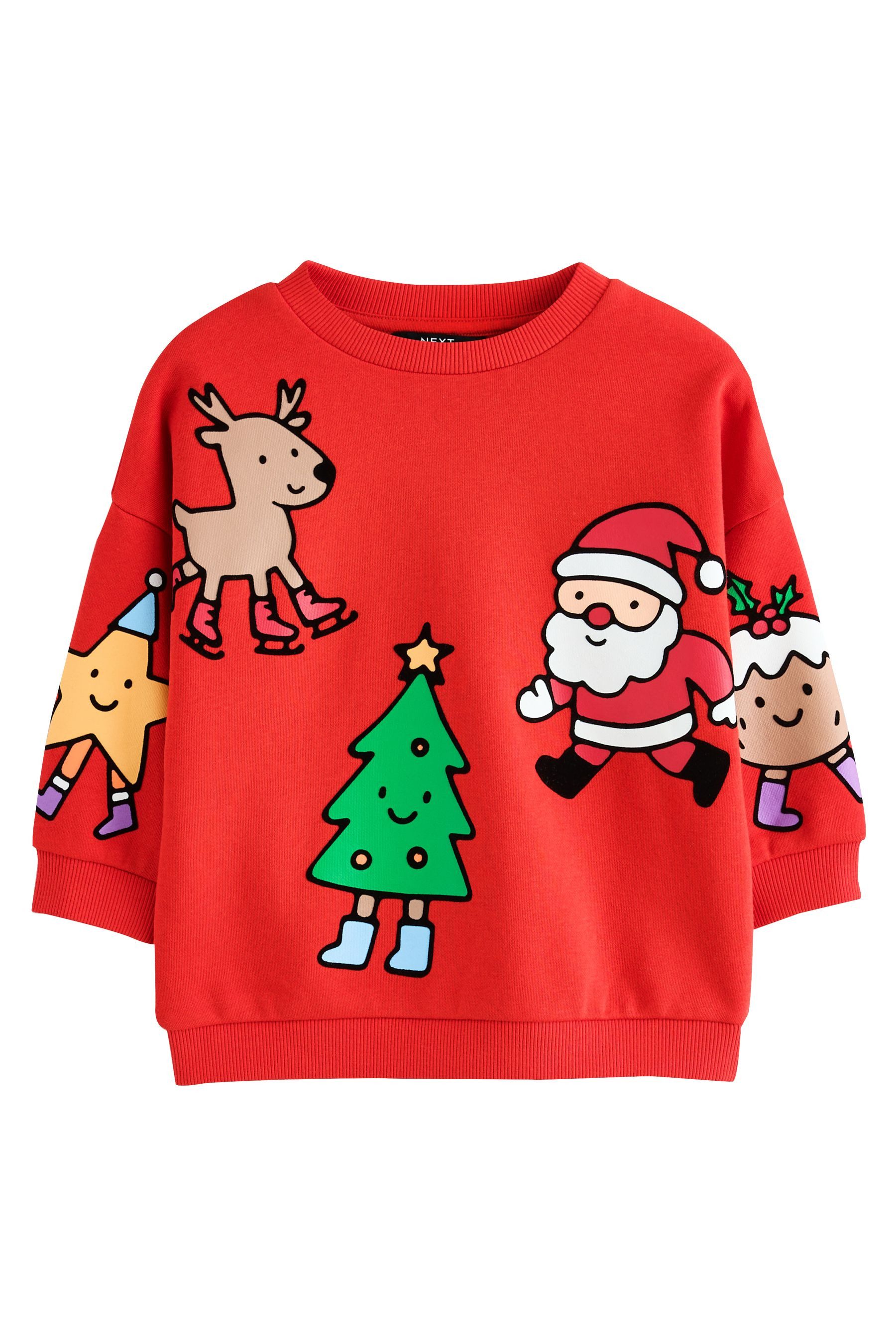Next Sweater Rundhals-Sweatshirt mit Rücken-Print (1-tlg)