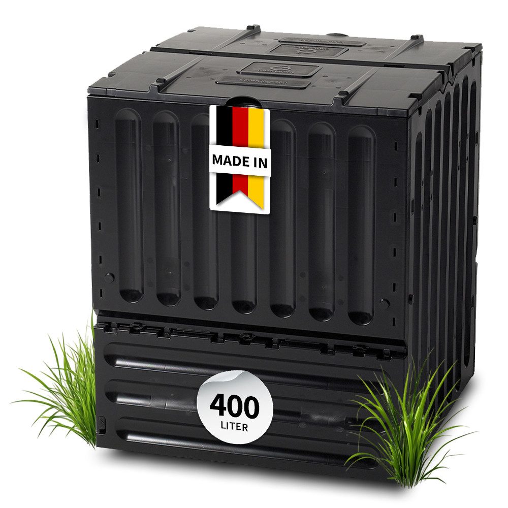 GARANTIA Komposter ECO-KING Komposter 400 Liter schwarz, 400 l
