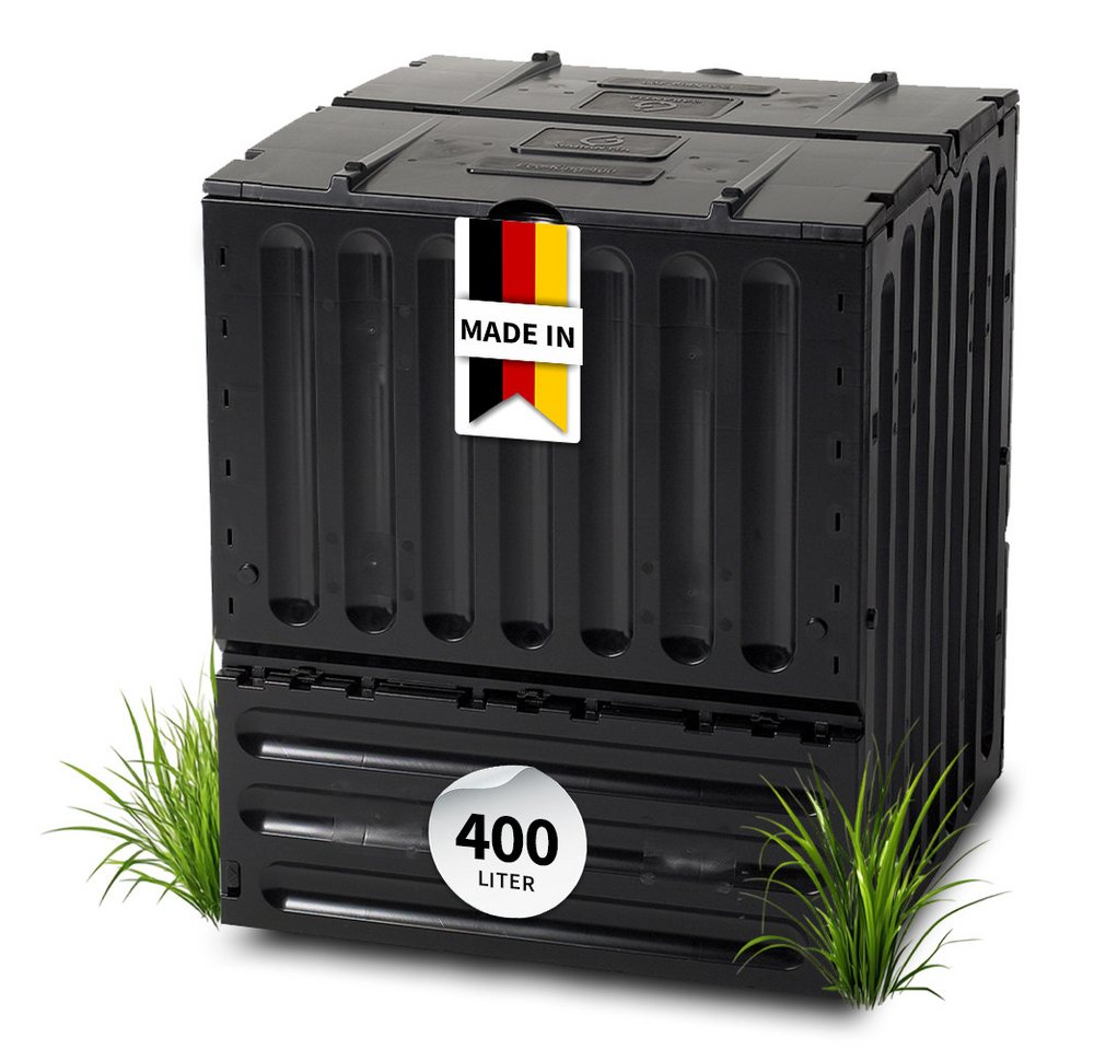 GARANTIA Komposter ECO-KING Komposter 400 Liter schwarz, 400 l
