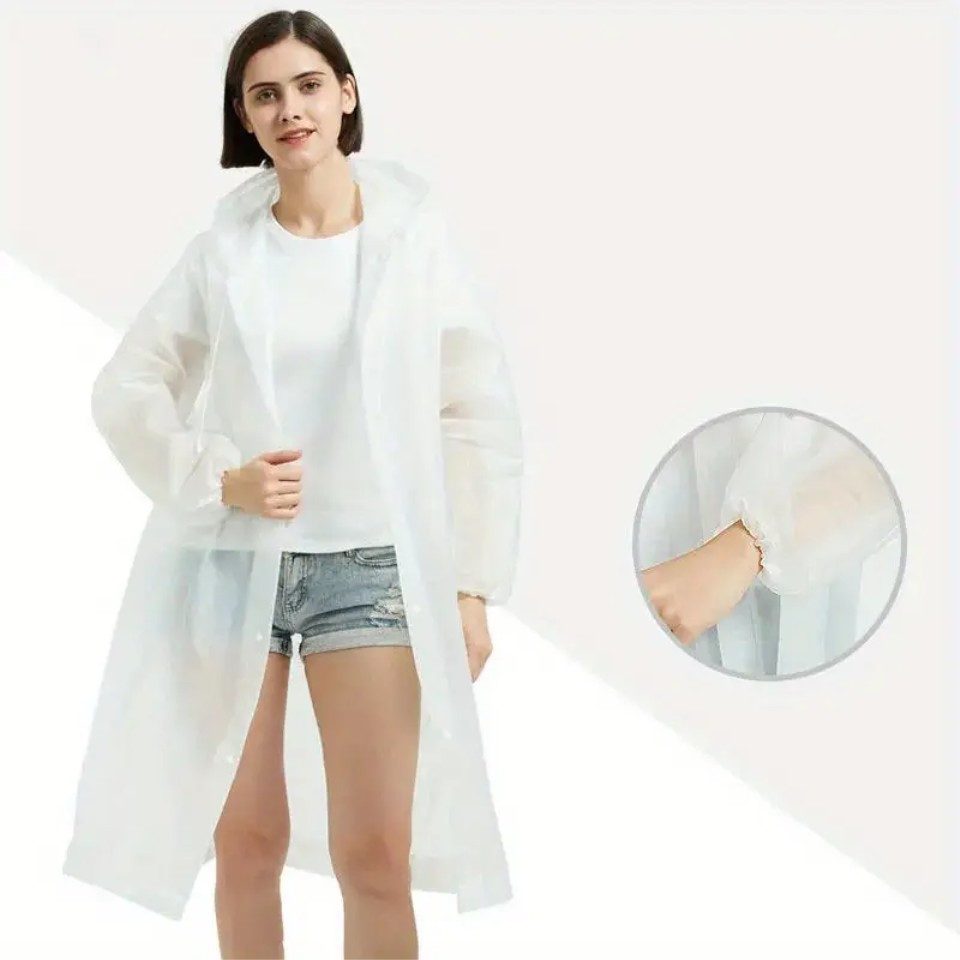 Venicce Love Regenponcho wasserdichter Regenmantel mit Kapuze für Damen, Herren, Jugendliche Wasserabweisend, Wetterfest, Langlebig