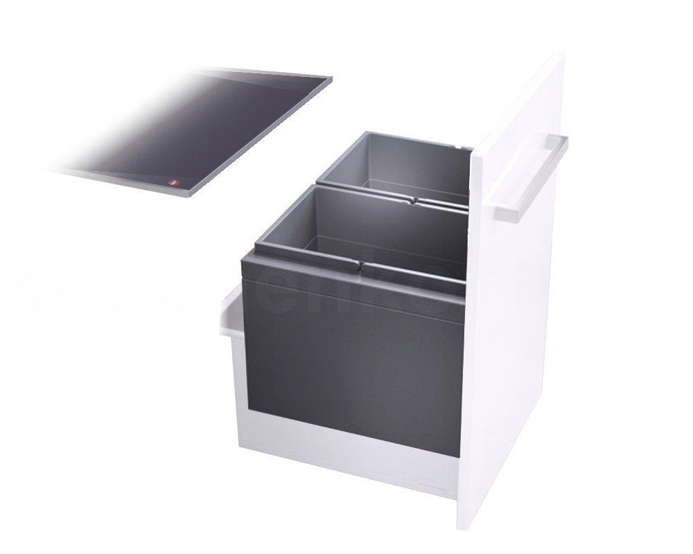 Hailo Einbaumülleimer Hailo Abfallsammler 3631681 XL Inset 600 28/28 Triple-XL 2x 28 Liter, Hailo Abfallsammler 3631681 XL Inset 600 28/28 Triple-XL 2x 28 Liter