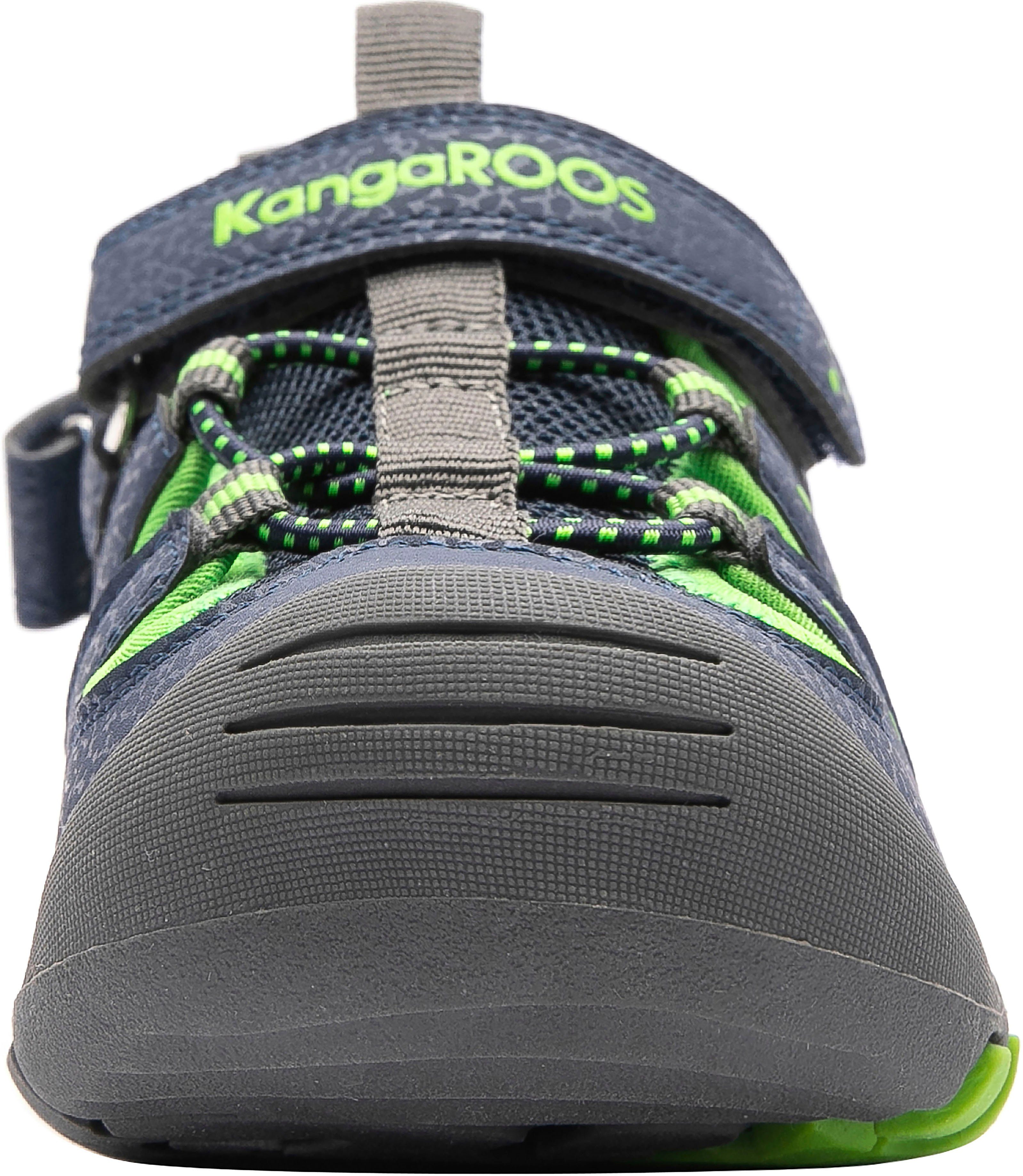 KangaROOS K-Trek Sandale Klettverschluss navy-lime mit