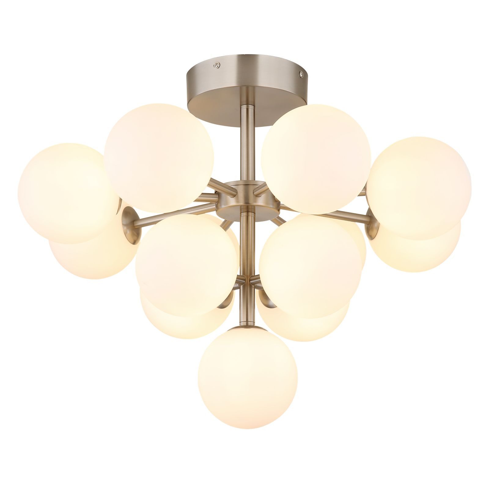 GLOBO LIGHTING Deckenleuchte Deckenleuchte Wohnzimmer Glas günstig online kaufen