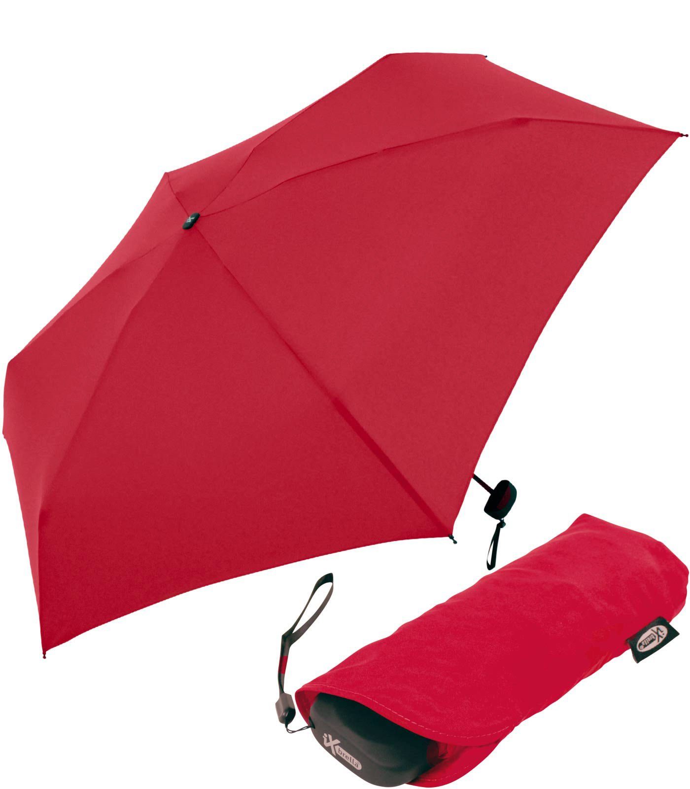 Taschenregenschirm Super Mini 18 cm kleiner Schirm mit 94cm großem Dach