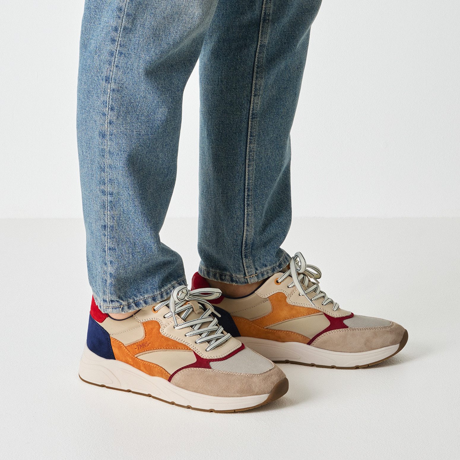 Tamaris Sneaker Freizeitschuh, Schnürschuh mit modischen Kontrastbesätzen, für Herren