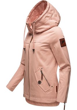 Navahoo Outdoorjacke Wekoo moderner Damen Übergangsparka aus Baumwolle mit Kapuze