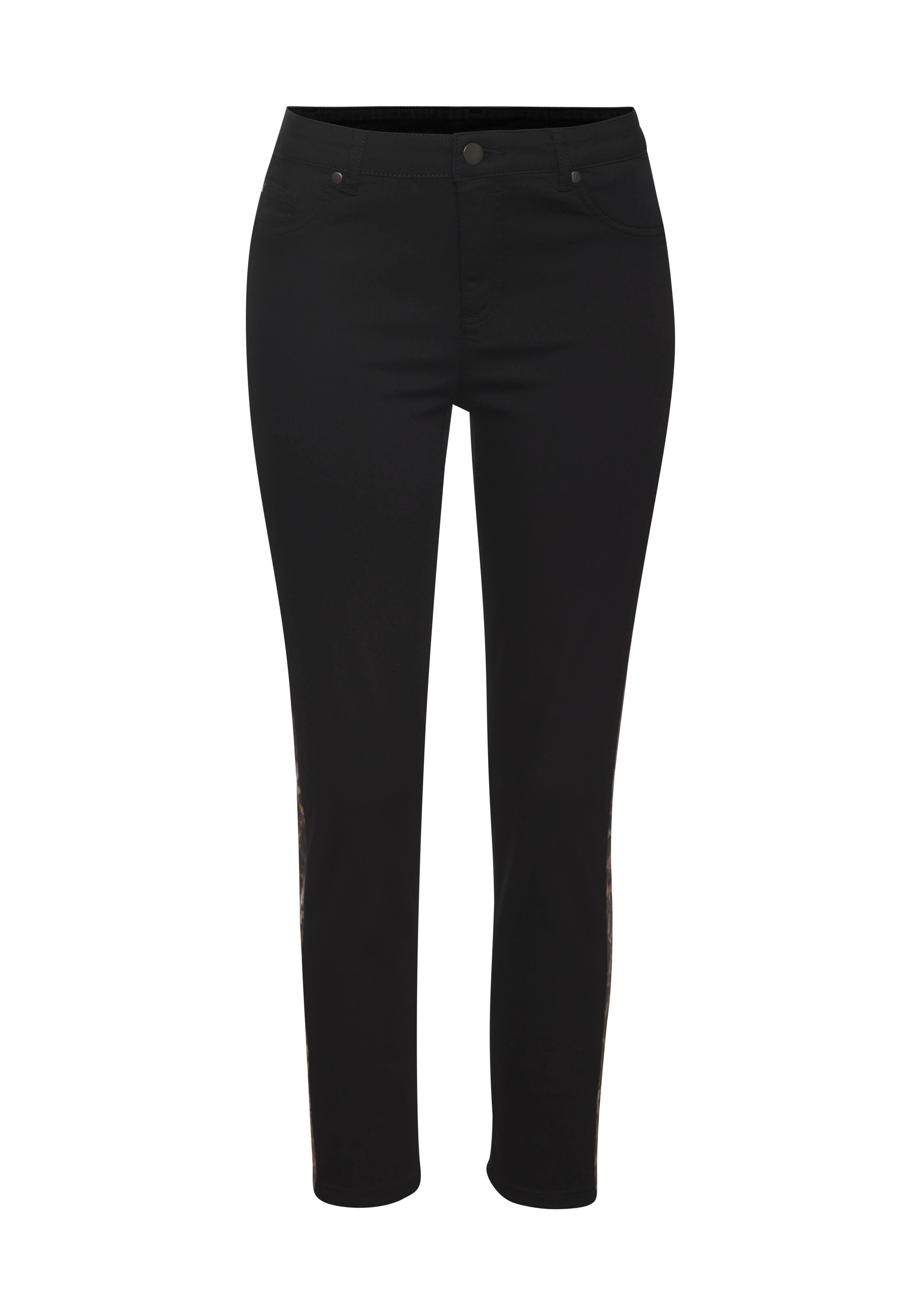 LASCANA 7/8-Jeggings mit Animalprint seitlich, elastische günstig online kaufen