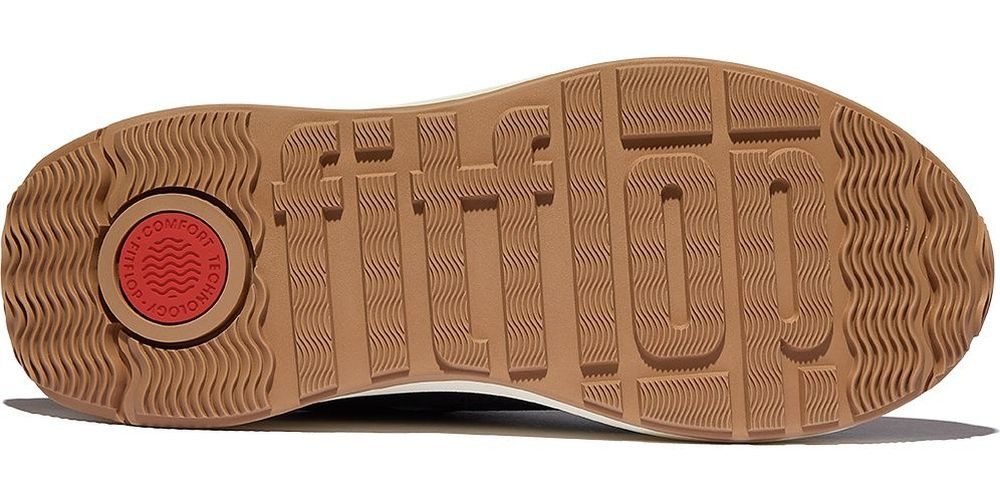 Fitflop F-Mode Flow Suede/Mesh/Leather Flatform Sneakers Sneaker