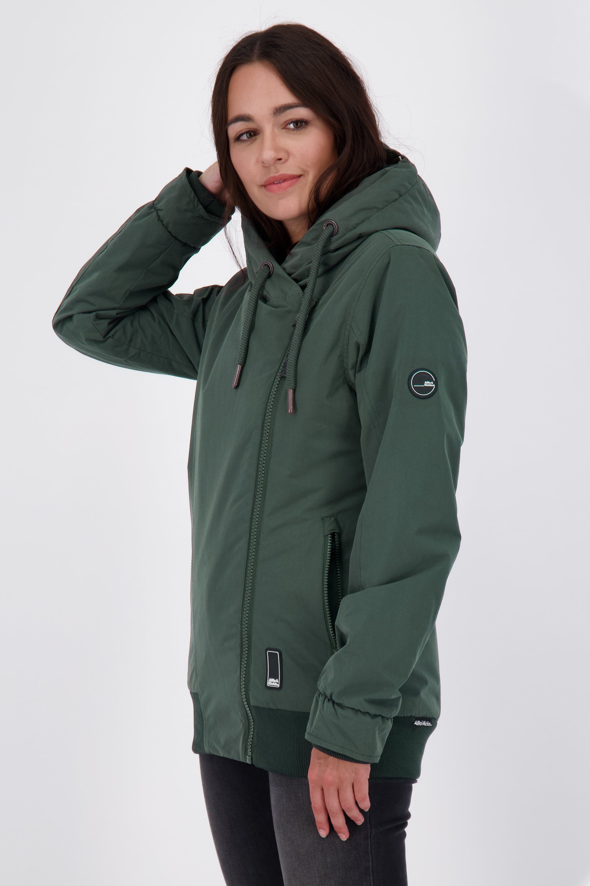 Alife & Kickin Langjacke Winterjacke, gefütterte KiddoAK Damen forest A Jacke Jacket dark