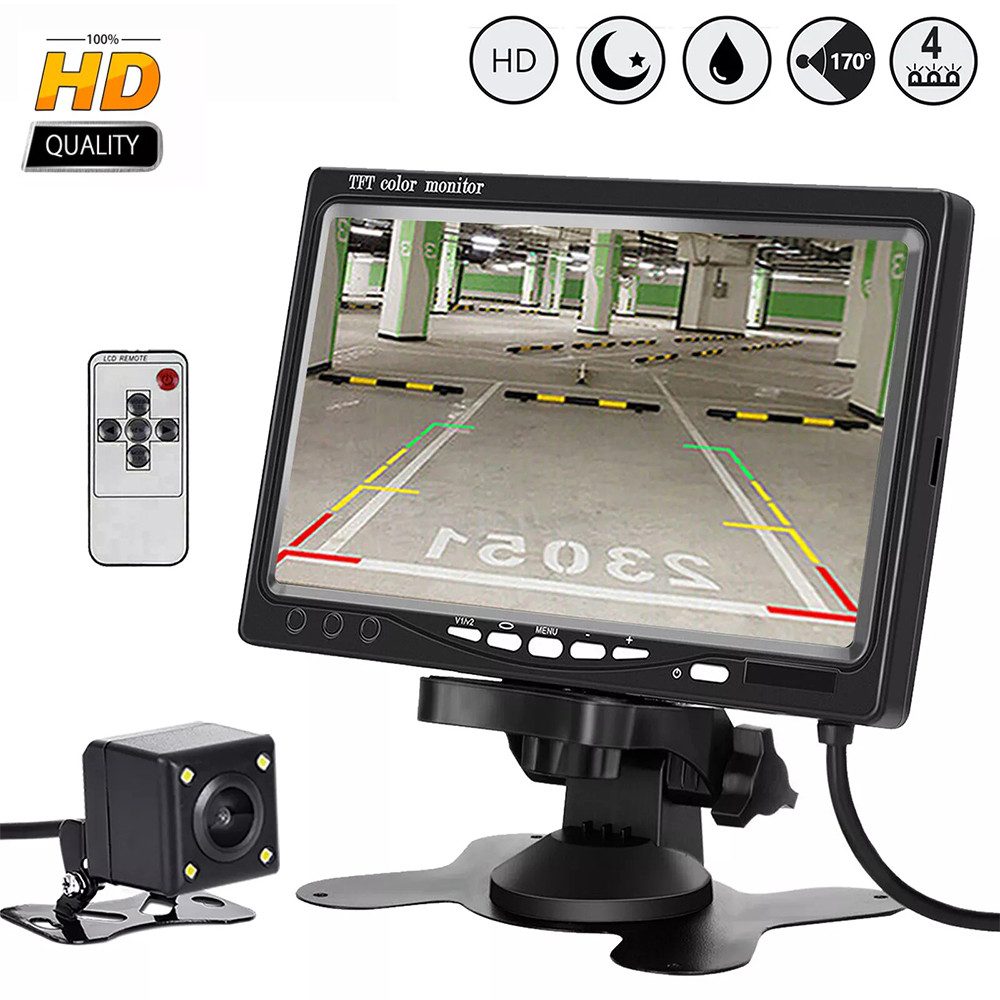 7" TFT LCD Rückfahr HD Bildschirm Monitor für PKW LKW Rückfahrkamera Rückfahrkamera