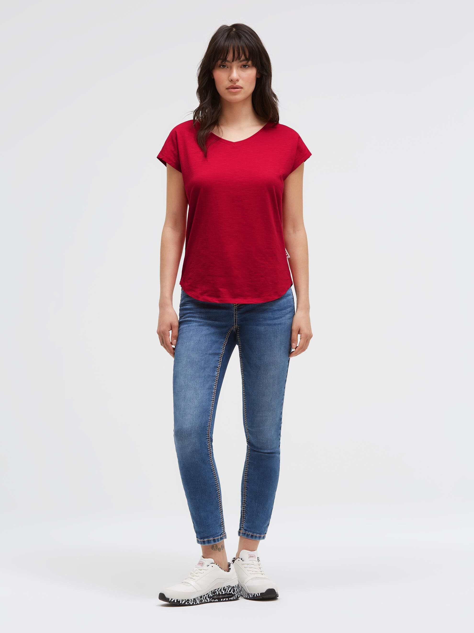SOCCX V-Shirt mit überschnittener Schulter – Bild 3 von 5