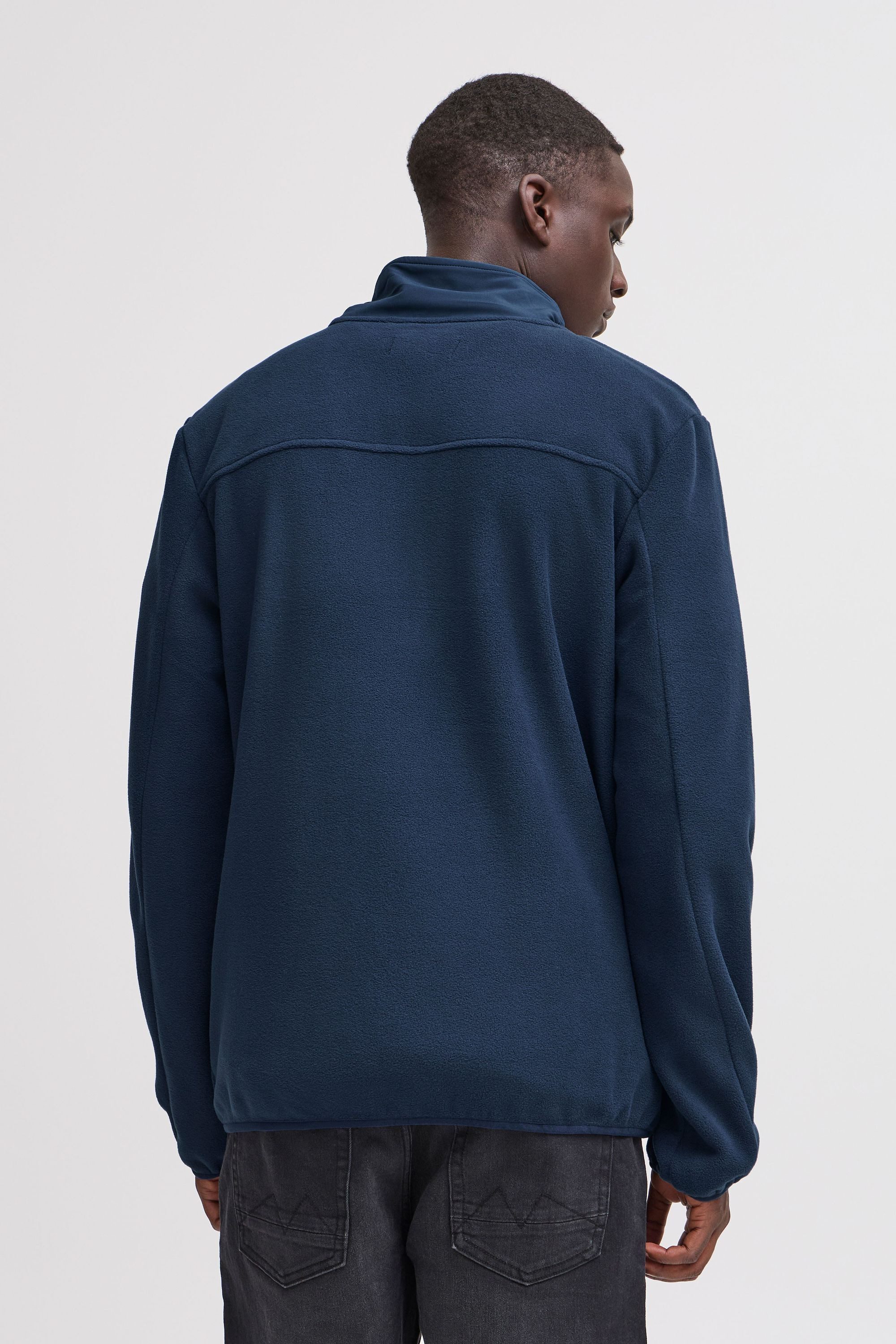 Blend Cardigan BHBrooks Gemütlicher Fleecepullover mit Reißverschluss und Taschen