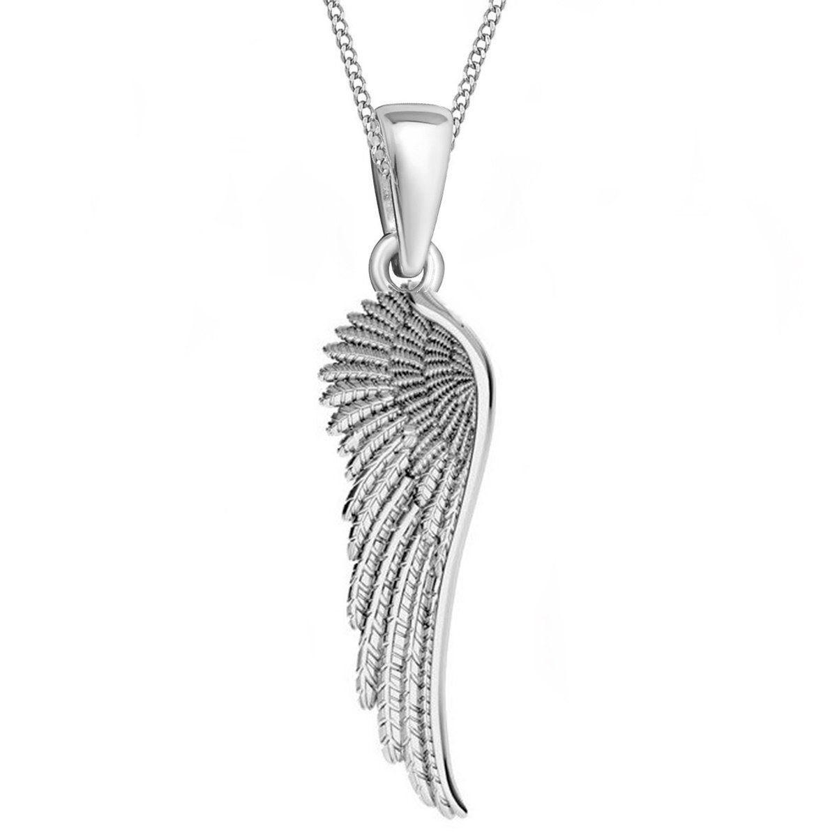 Anhänger Flügel Engel Flügel Silber Halskette Herzkette Damen Schmuck Geschenk 
