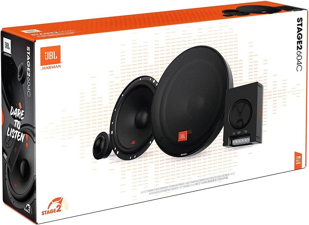 604C Soundsystem-Set und 2-Wege Hochtöner) (45 W, Stage2 cm mit JBL 16 Autolautsprecher Einbau Auto-Lautsprecher