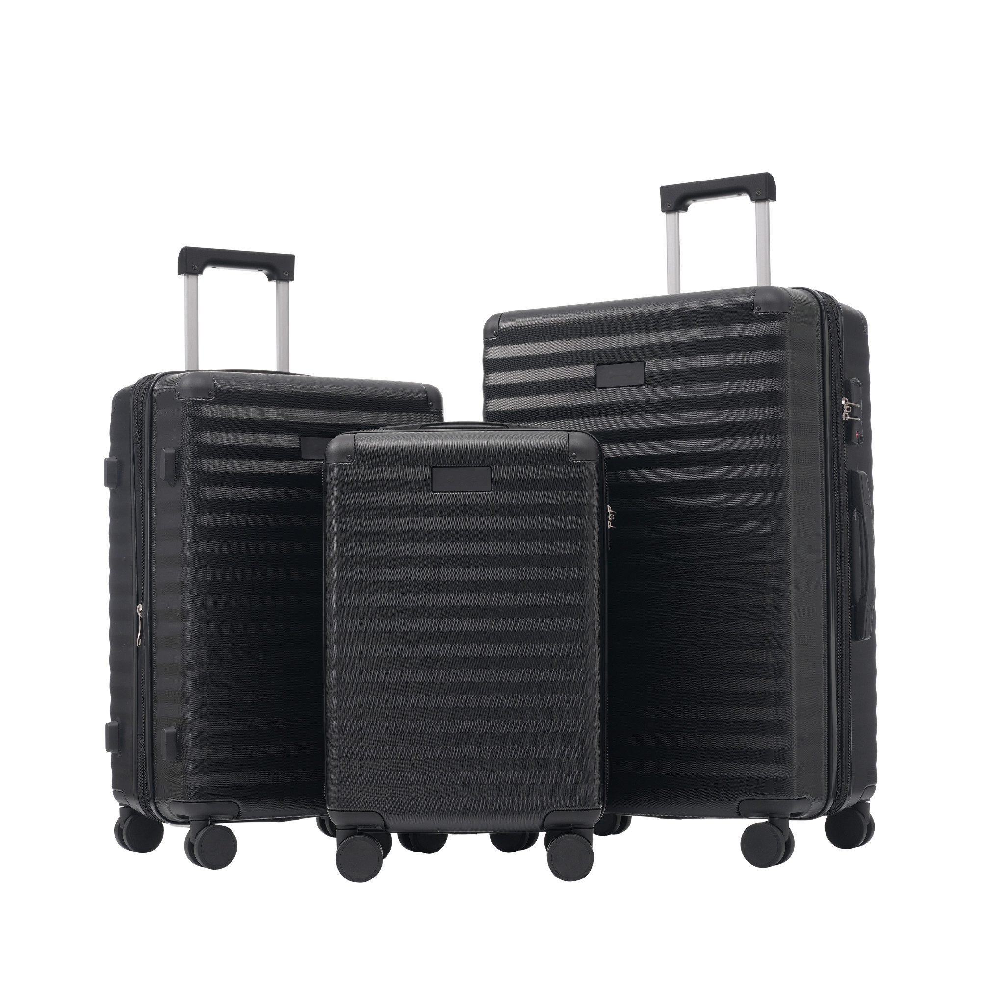 Flieks Trolleyset, 4 Rollen, (ABS-Material, TSA-Schloss, günstig online kaufen