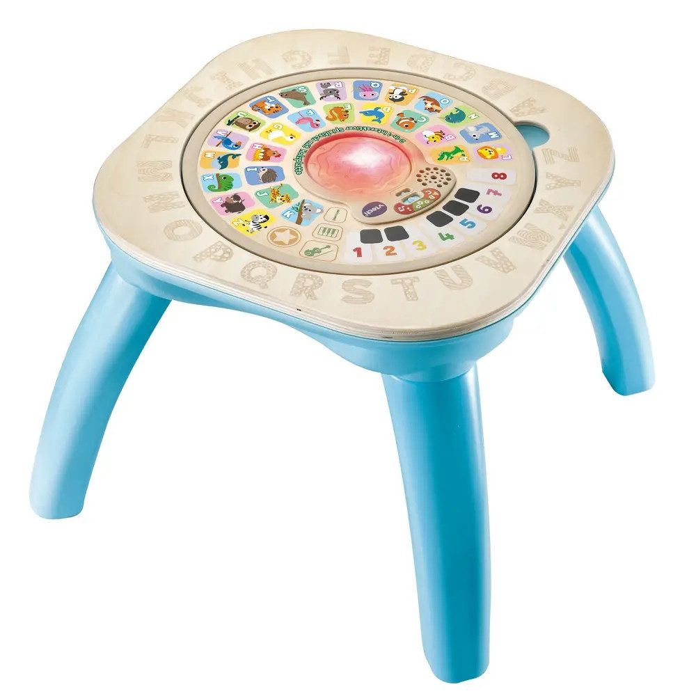 Vtech® Greifspielzeug 2-in-1 Interaktiver Spieltisch mit Holzplatte