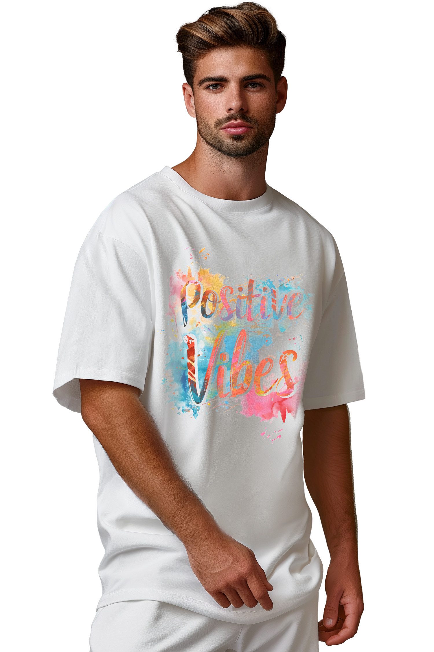 Reichstadt Print-Shirt Herren Oversized T-Shirt 24RS057 Verschiedene trendige und stilvolle Prints