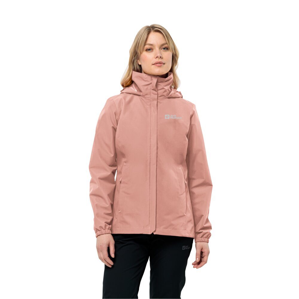 Regenjacke Stormy Point 2-Lagen (Wetterschutzjacke, wasserdicht, winddicht) rosa