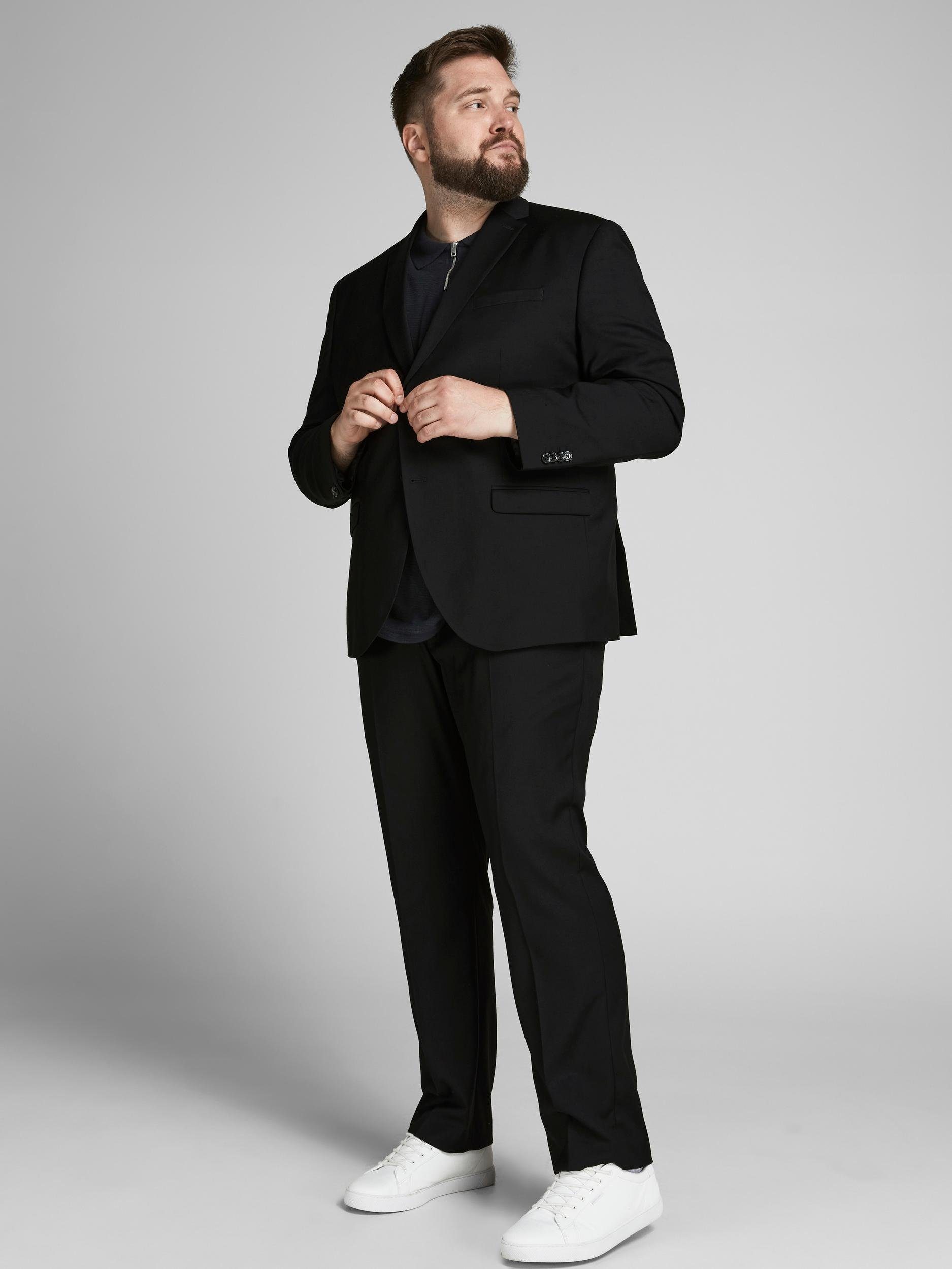 Jack & Jones PlusSize Anzug JPRFRANCO SUIT NOOS PLS (2-tlg) aus Polyester, Viskose und Elasthan, Slim Fit Passform, pflegeleicht – Bild 4 von 5