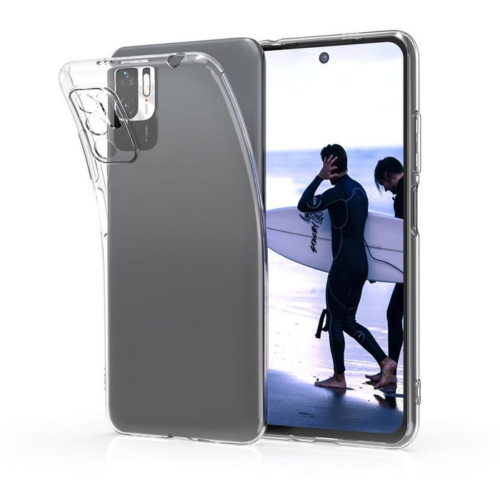 kwmobile Handyhülle Hülle für Xiaomi Redmi Note 10 5G Silikon Handyhülle transparent - Handy Case gummiert