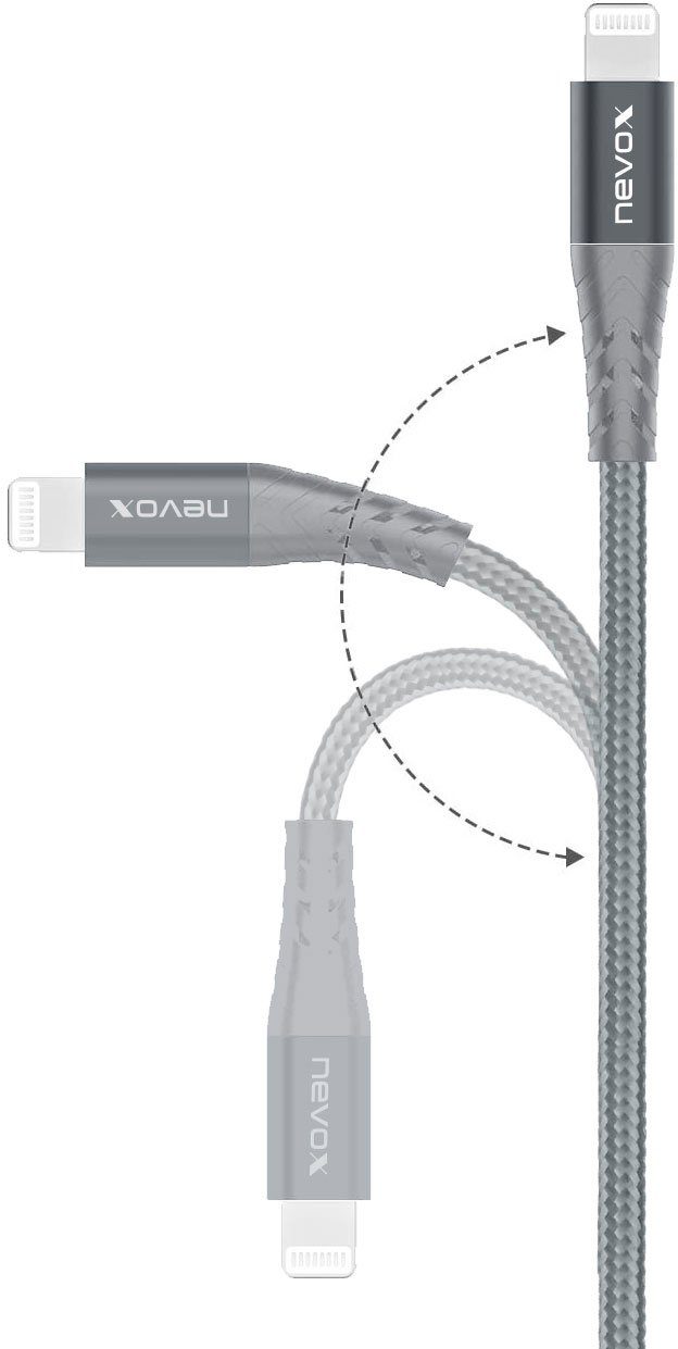 nevox NEV1884 Smartphone-Kabel, Lightning, USB-C, (50 cm)
