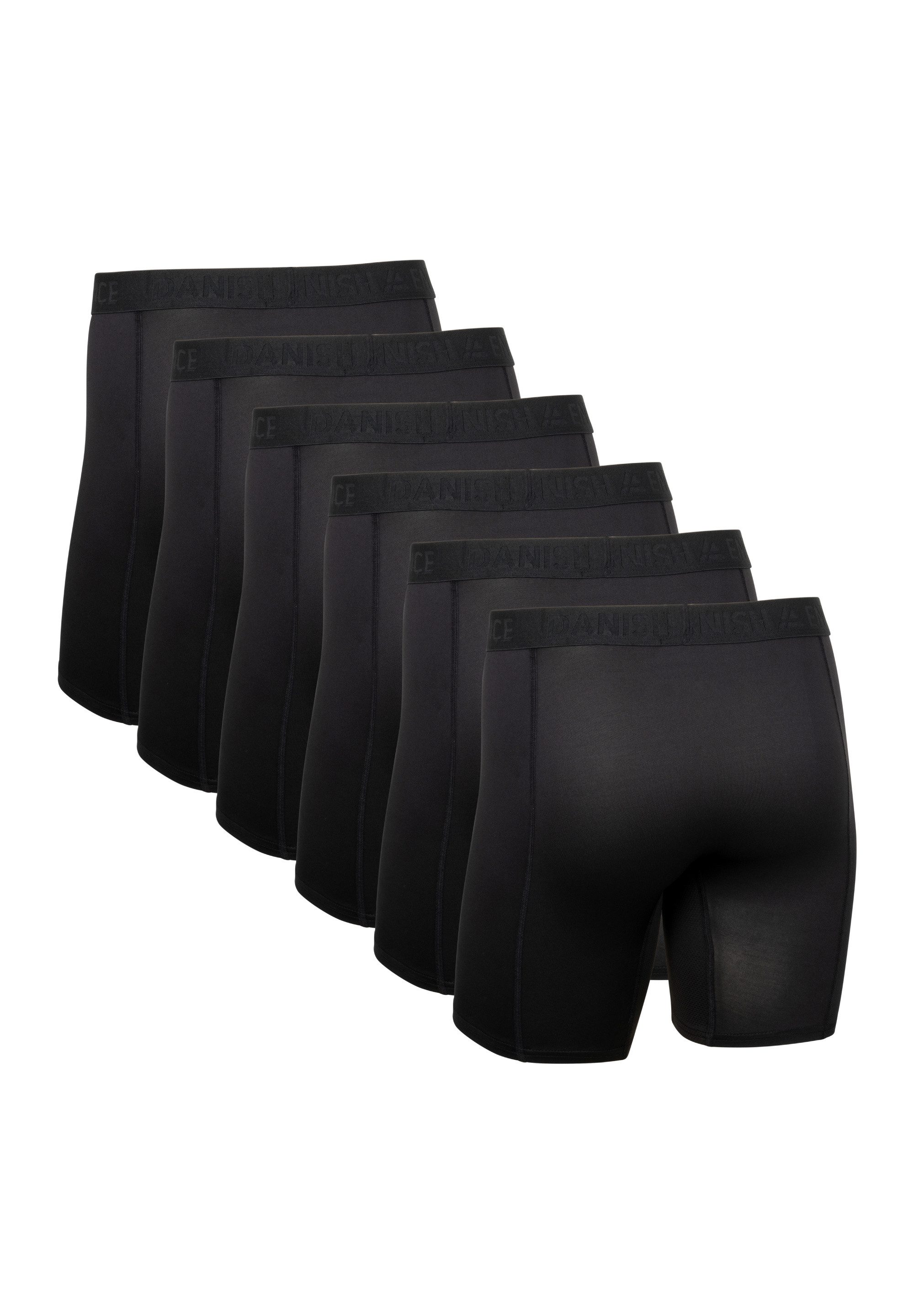 DANISH ENDURANCE Boxershorts Sports Trunks Extra (6-St) Schnelltrocknende Sportunterhose, ohne Aufrollen & Verrutschen