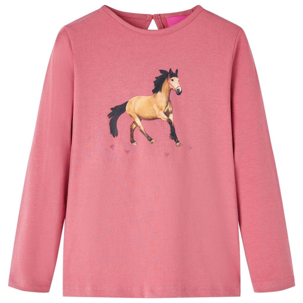 Langarmshirt Kinder-Langarmshirt Altrosa 128