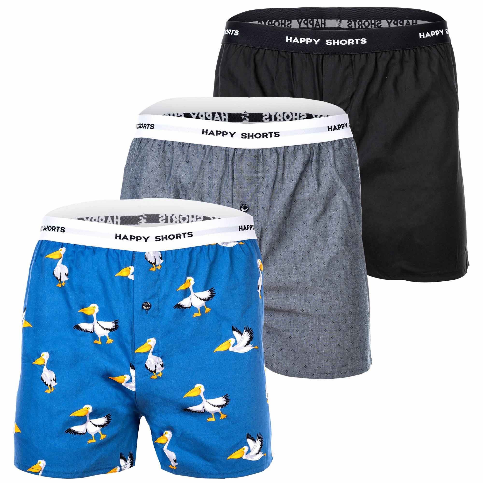 Boxershorts Herren Web-Boxershorts 3er Pack Baumwolle