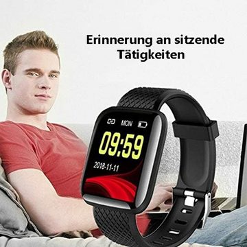 Houhence Fitnesstracker wasserdicht, Herzfrequenz, Schritte Smartwatch Smartwatch