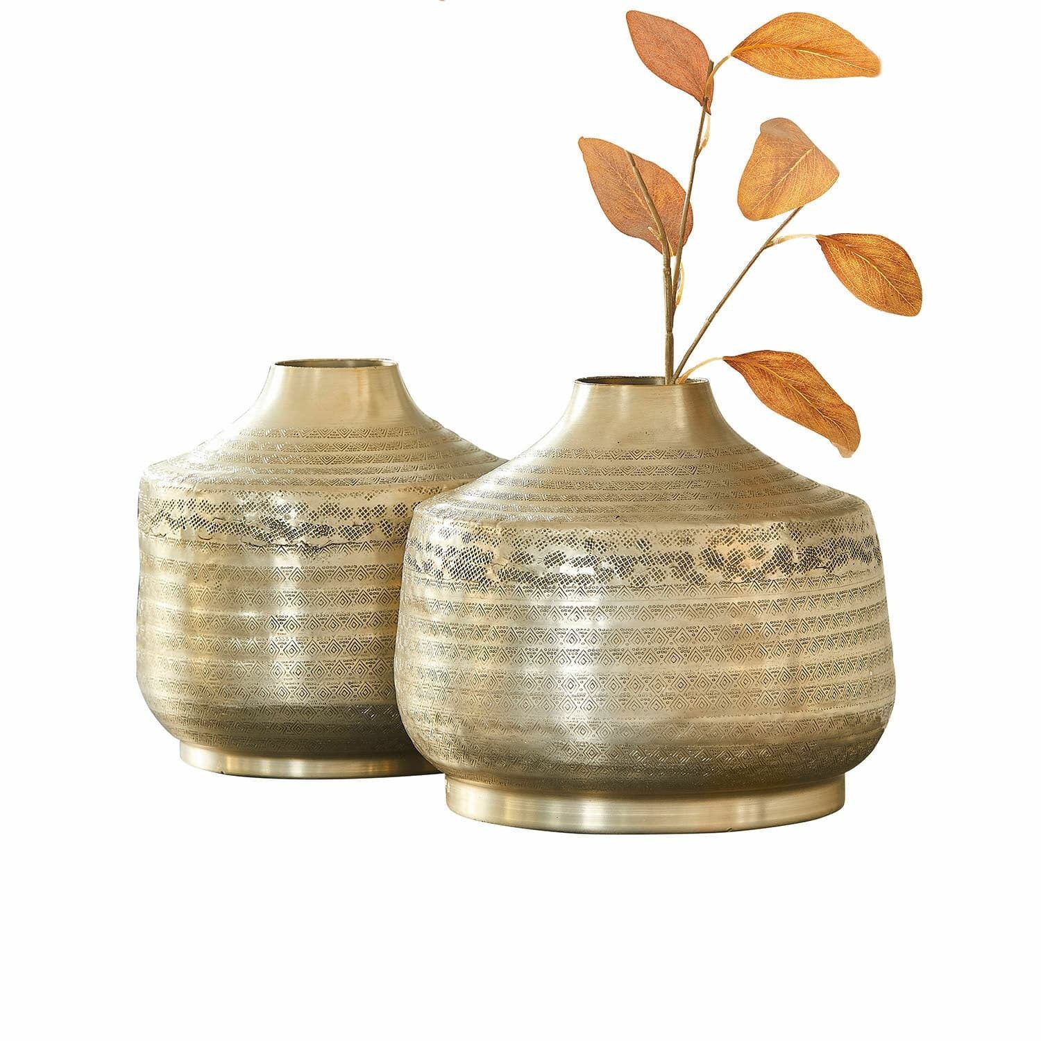 Tischvase Vase 2er Set Élodine silber