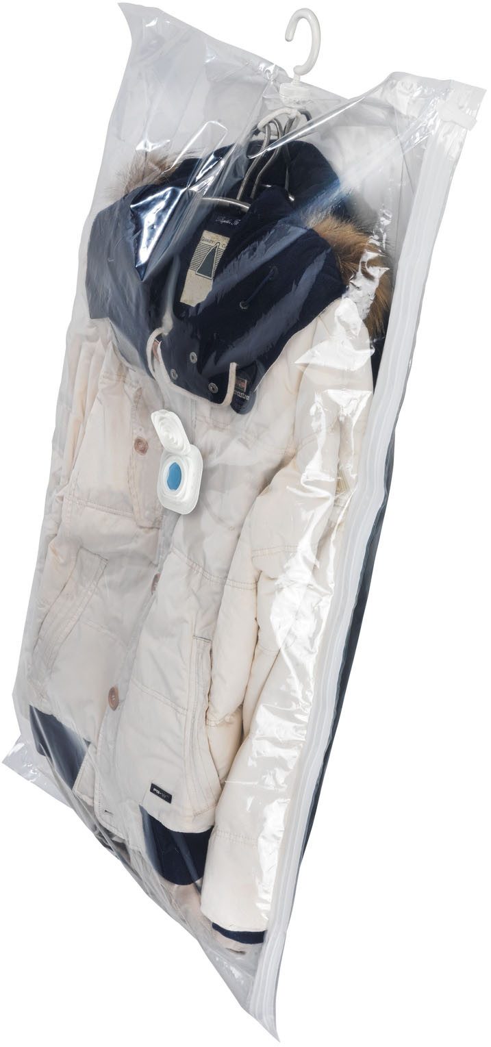 WENKO Kleidersack Vakuum Größe L (Set, 2 St) Vakuumbeutel für Kleidung, platzsparend im Kleiderschrank