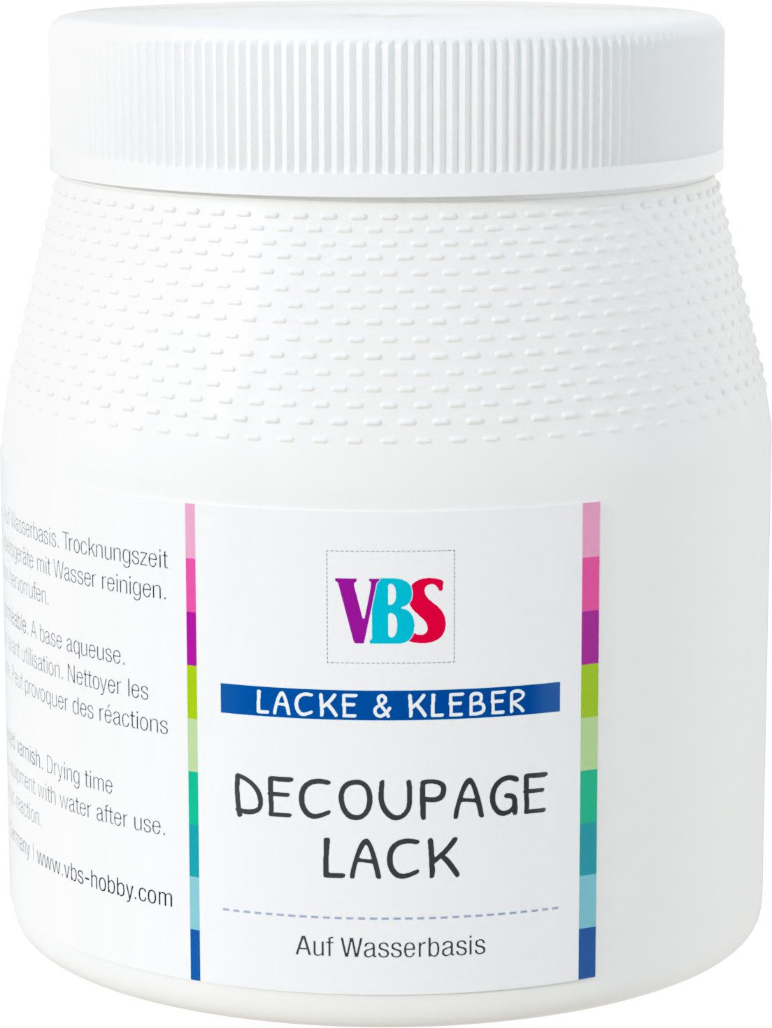 VBS Klarlack Decoupage-Lack, Lichtecht Speichelecht Wasserfest