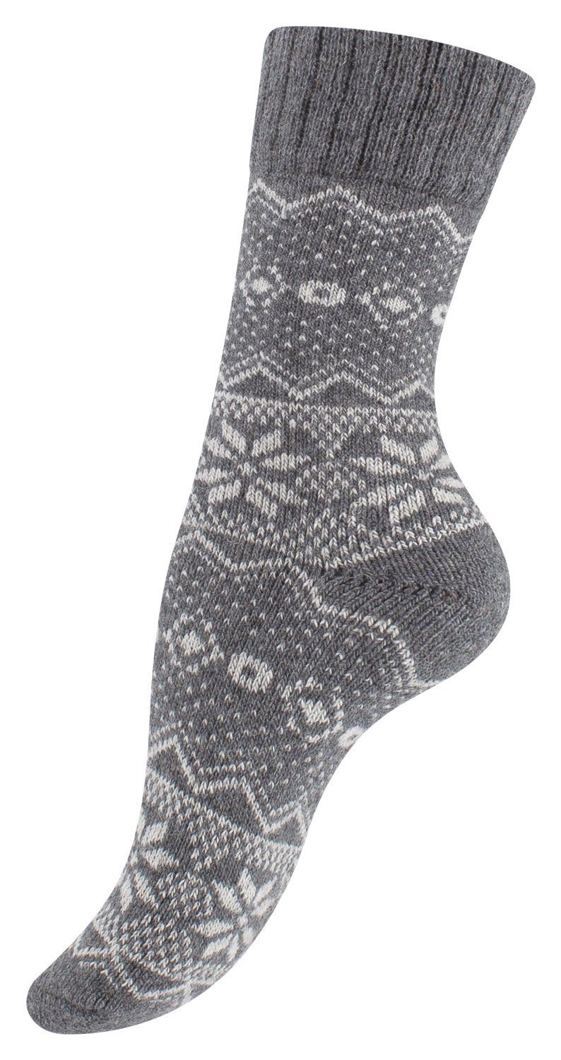Vincent Creation® Socken (3-Paar) Hygge Socken mit Wolle