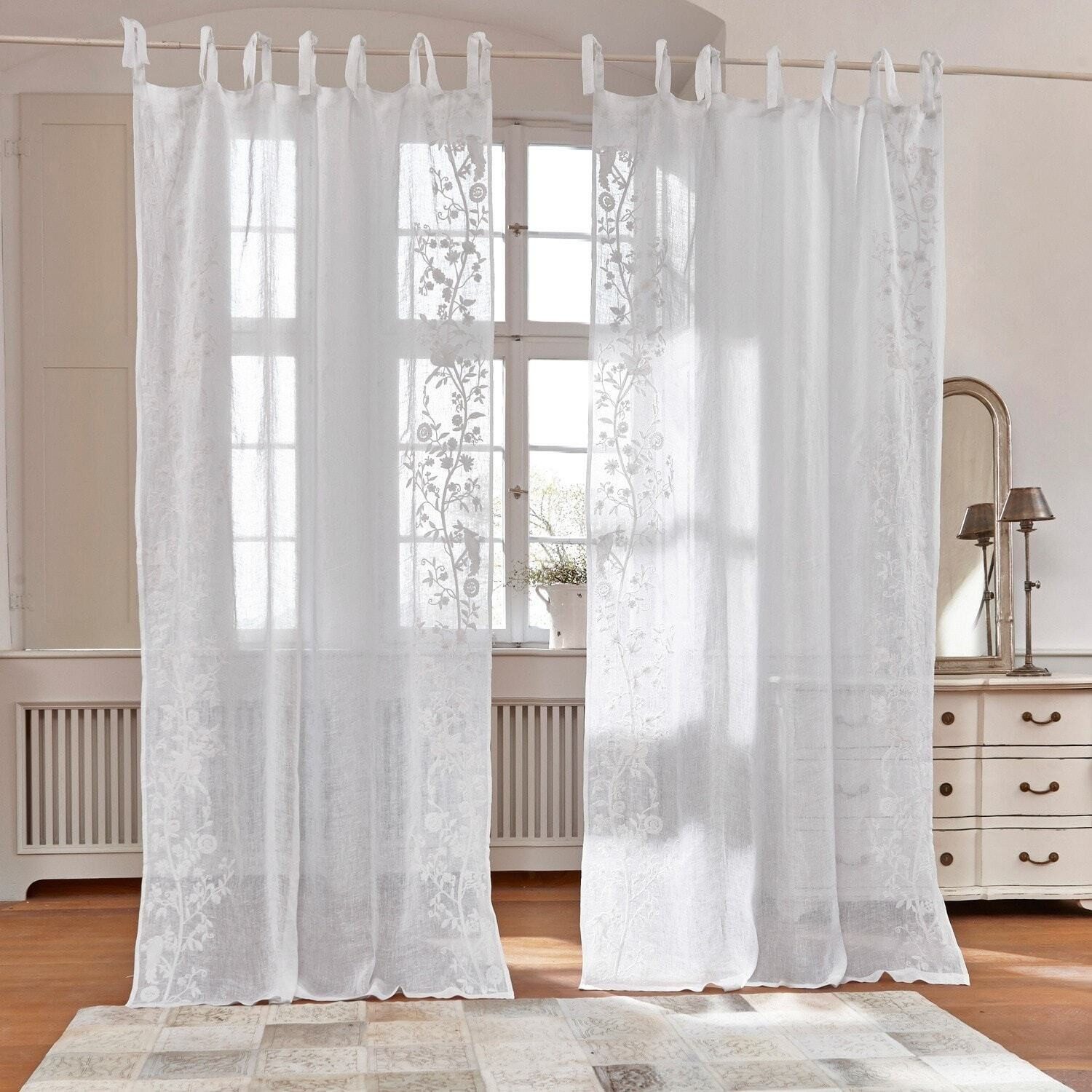 Mirabeau Vorhang Gardine Douvaine weiß