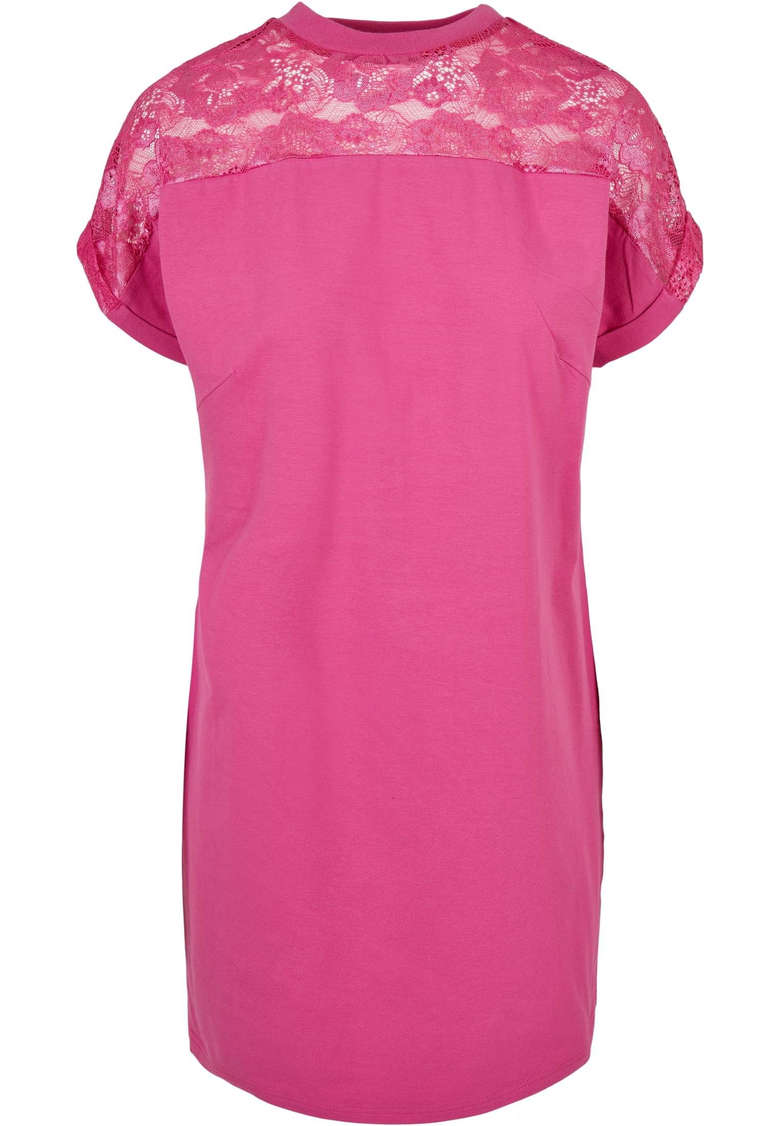 Ladies Damen Lace (1-tlg) CLASSICS brightviolet Dress Tee URBAN Jerseykleid