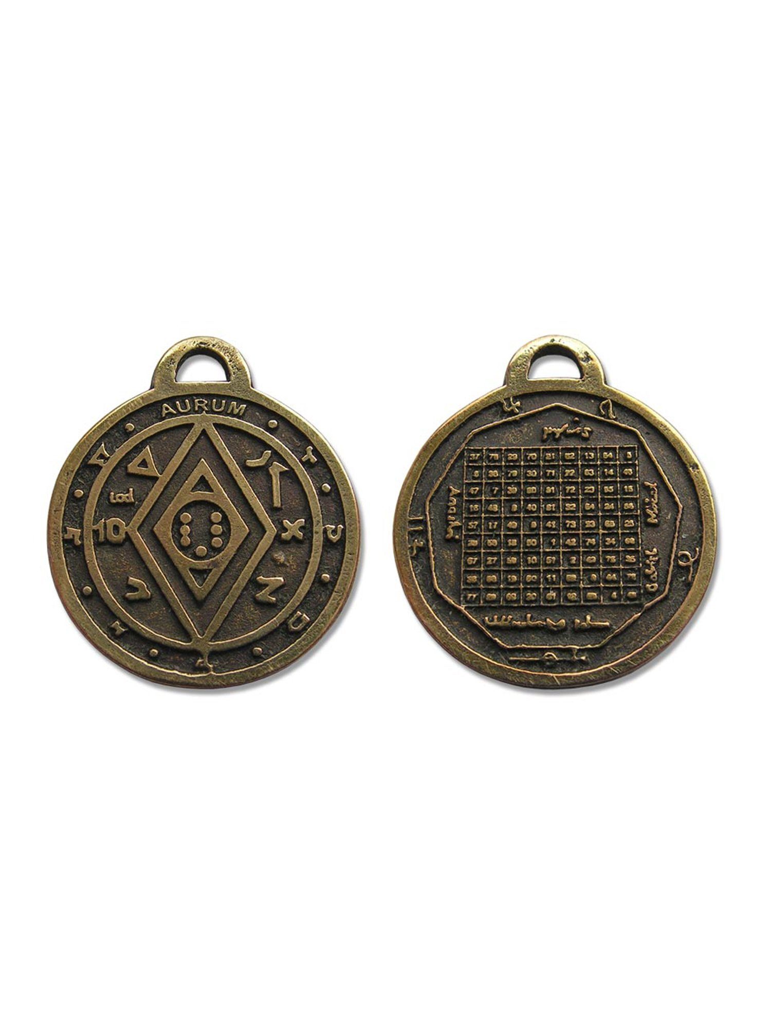 Damen Schmuck Adelia´s Amulett Alte Symbole Talisman, Mondpentakel - Für Erfolg im Beruf, sichert Einkommen
