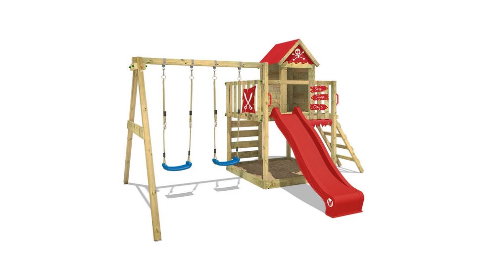 Wickey Spielturm »Klettergerüst Smart Cave mit Schaukel & Rutsche