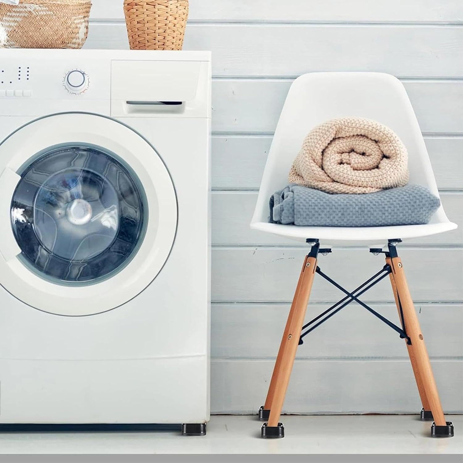 FELIXLEO Möbelfuß 8 Stk Möbelerhöhung 3.5cm verstellbare Waschmaschine Füße Bett Sofa – Bild 4 von 5