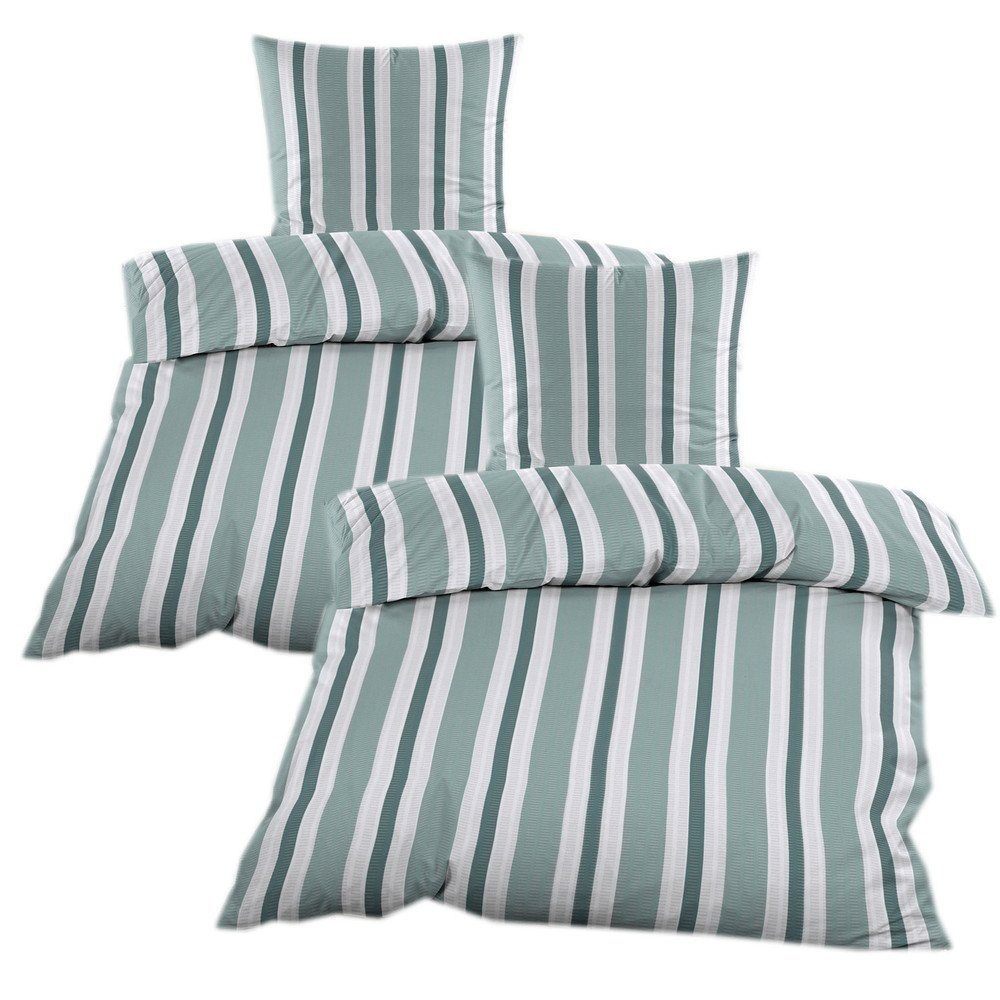 Casa Colori Bettwäsche Seersucker 135x200 Reißverschluss günstig online kaufen