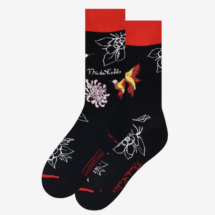MuseARTa Freizeitsocken Musearta Socken Kolibri schwarz (1 Paar 1-Paar 1 Paar)