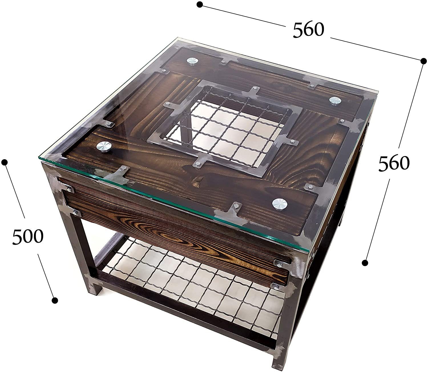 CHYRKA Couchtisch Couchtisch LH HALICZ Wohnzimmertisch Loft Vintage Bar IndustrieDesign
