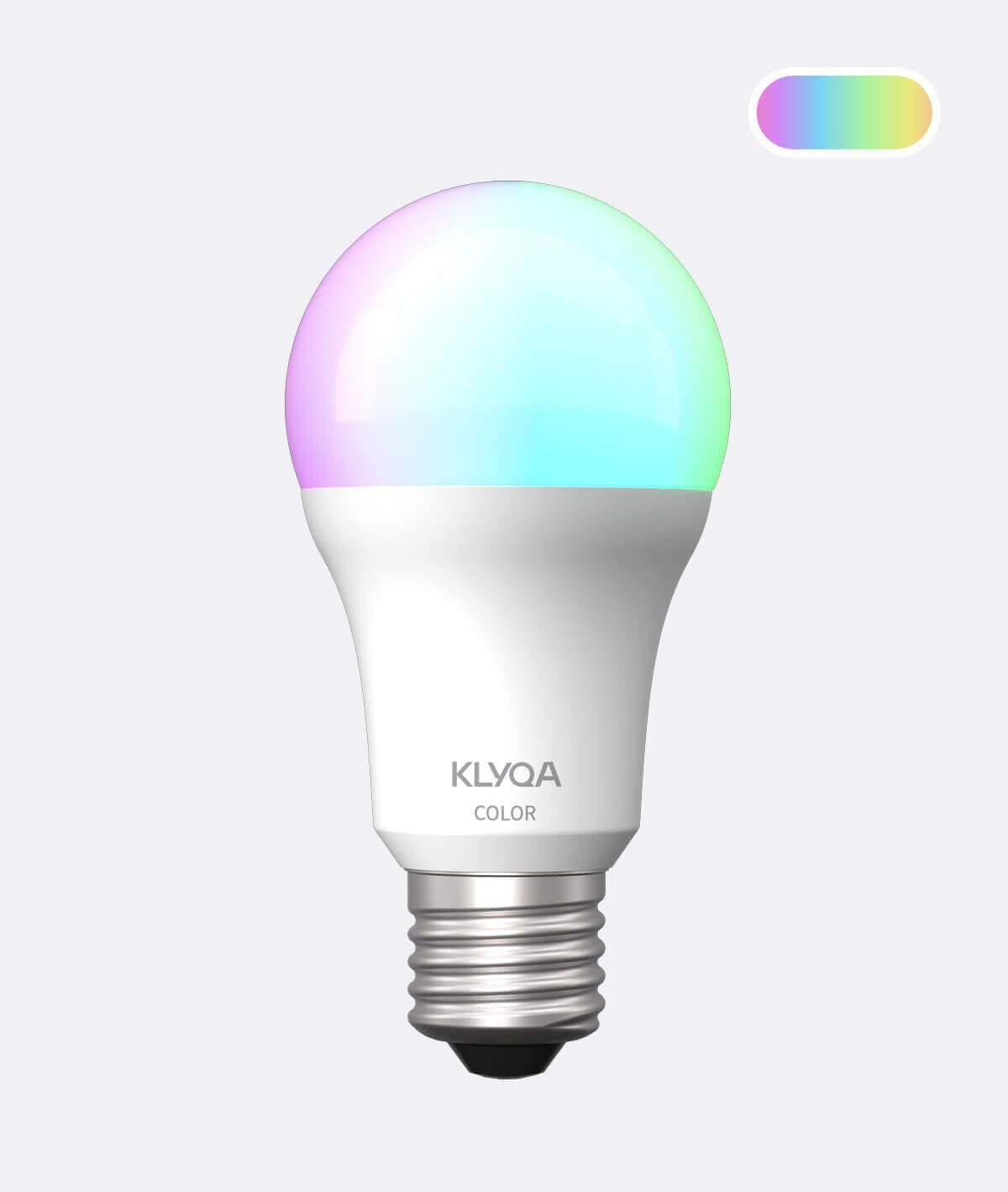 Klyqa KL-E27C Smarte Lampe, mehrfarbiges Licht
