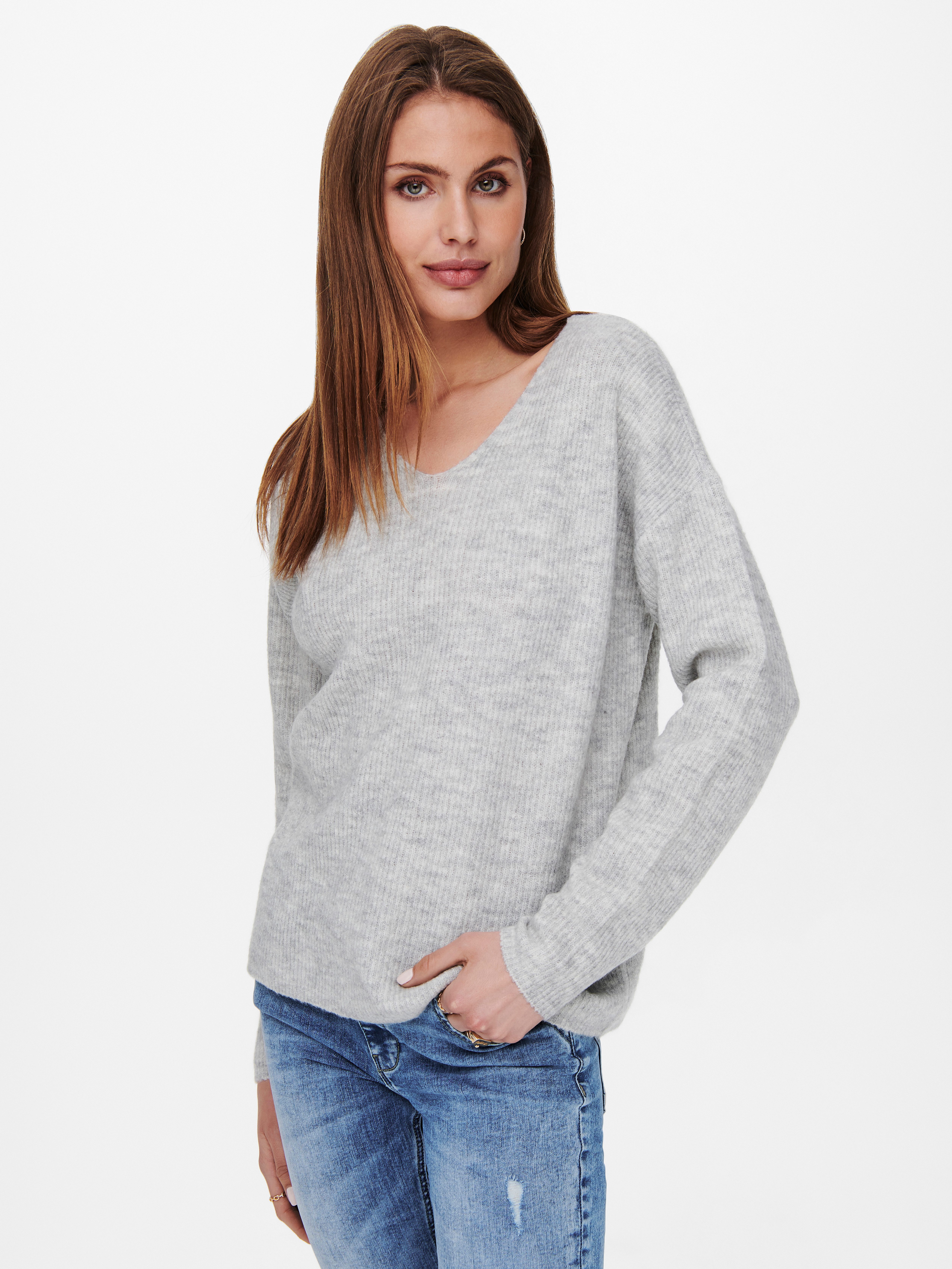 ONLY Strickpullover ONLCAMILLA V-NECK L/S PULLOVER günstig online kaufen