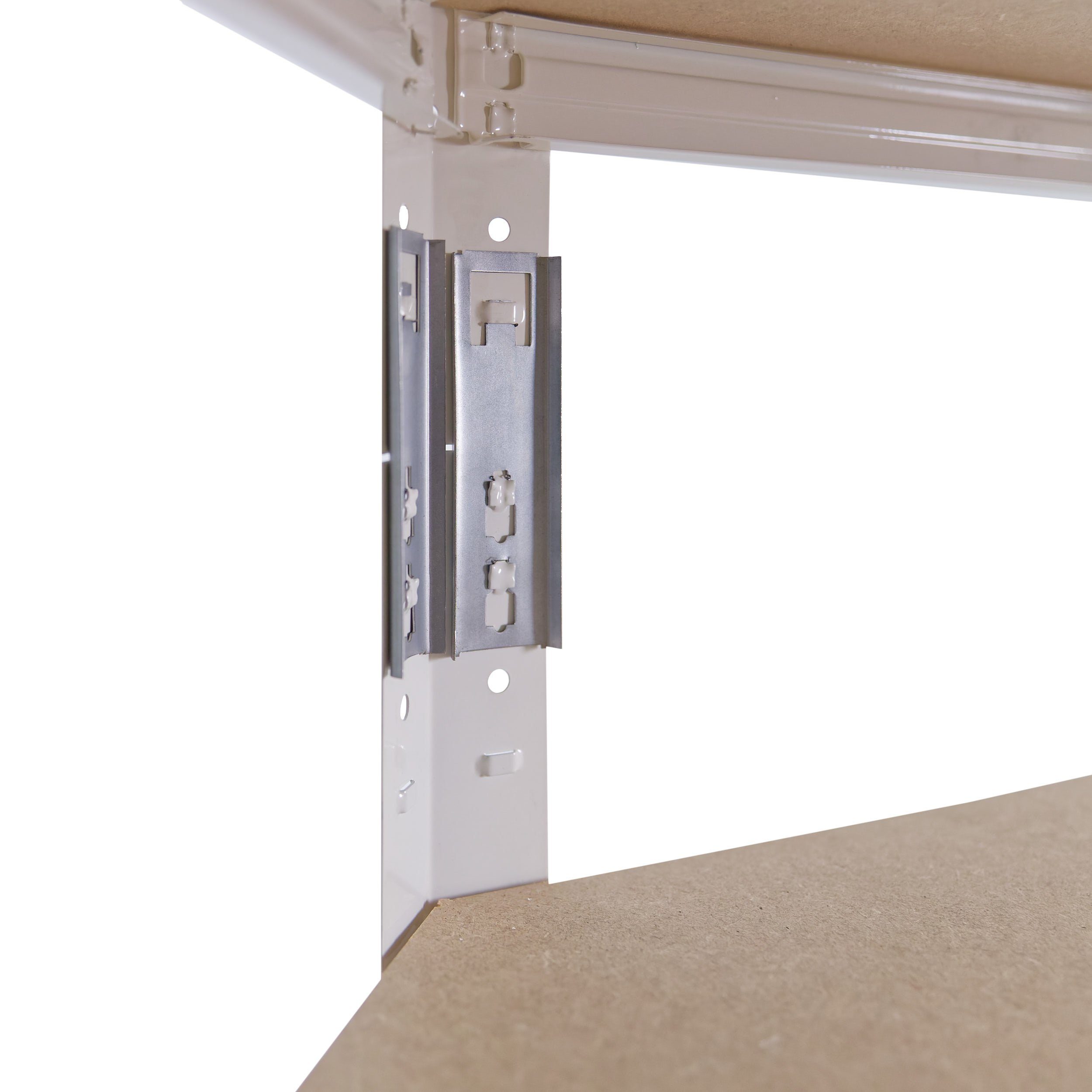 shelfplaza Eckregal HOME, 200x60x30cm weiß, Metall Eckregal stehend mit 5 Böden
