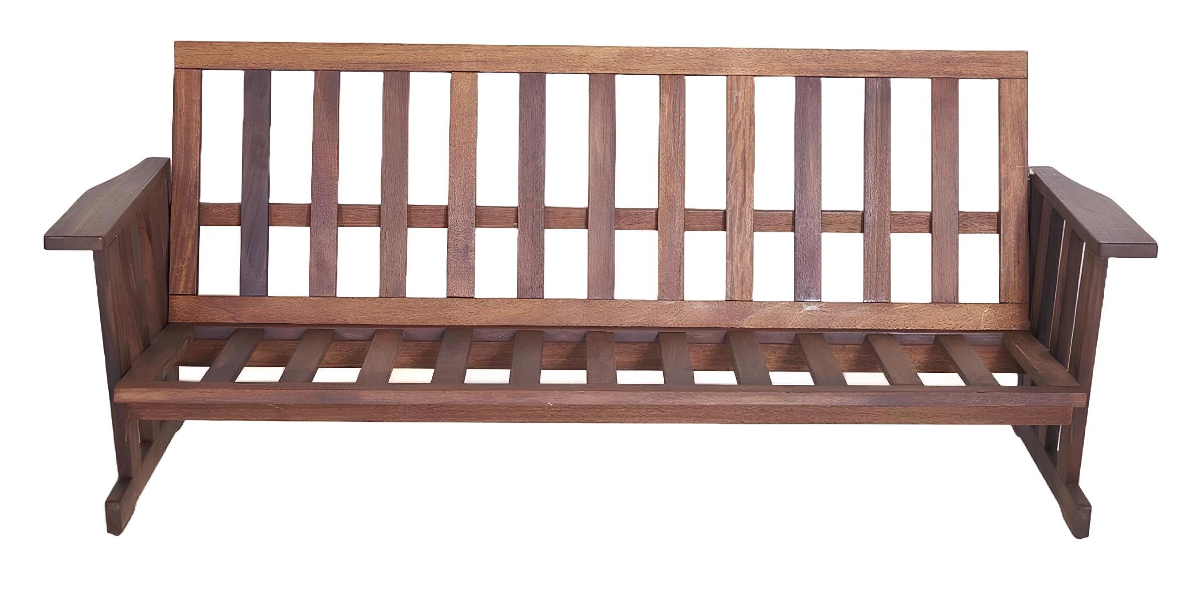 JVmoebel Gartenbank Holzbank mit Rückenlehne im klassischen Design für den Außenbereich (1-St., Bank), Made in Europa