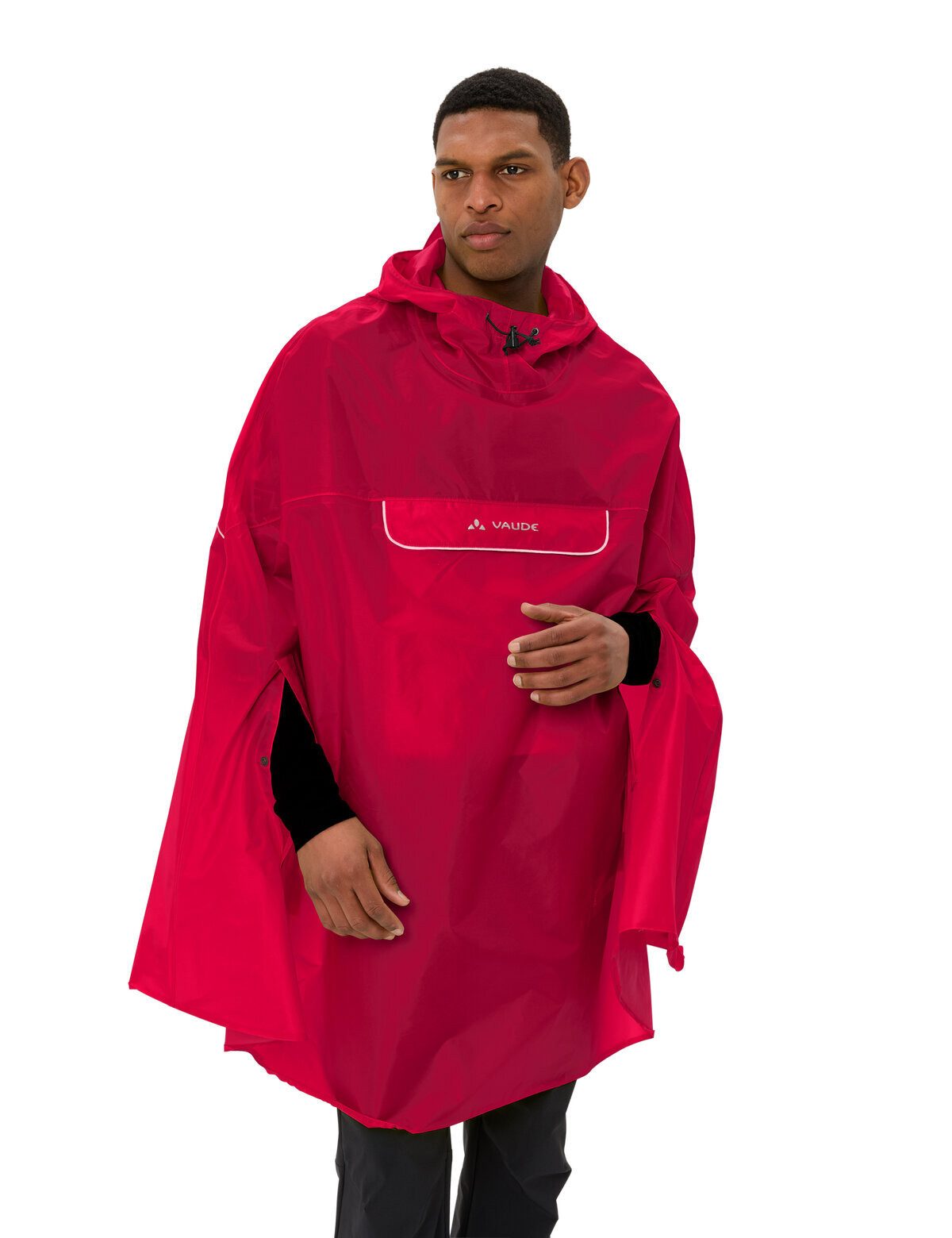 VAUDE Regenponcho Valdipino Poncho (1-St) wasserdichter Regenponcho mit Kapuze